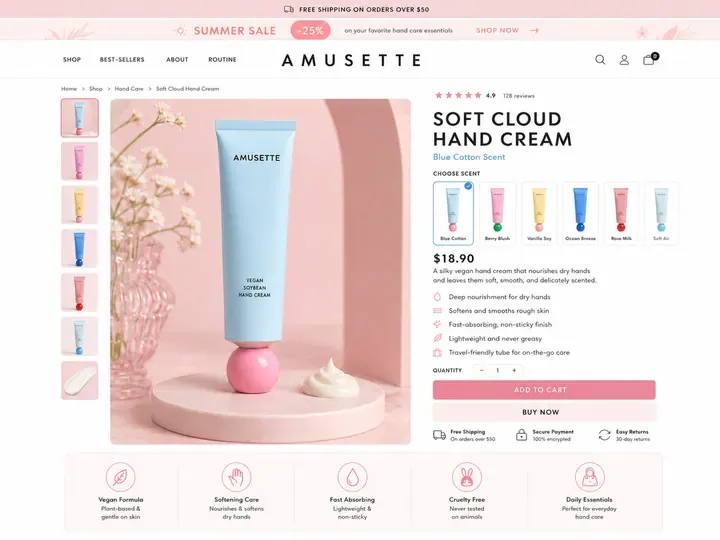 Anonymized product buy box