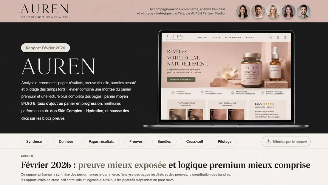 Client report page example